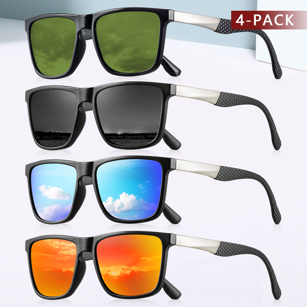 Fishing Sunglasses Polarized - CRIXALIS 4 Uds gafas de sol