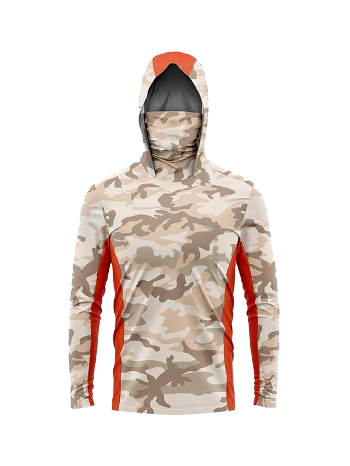 Fishing Shirt Uv Protection - Camisa con capucha para hombre Desert