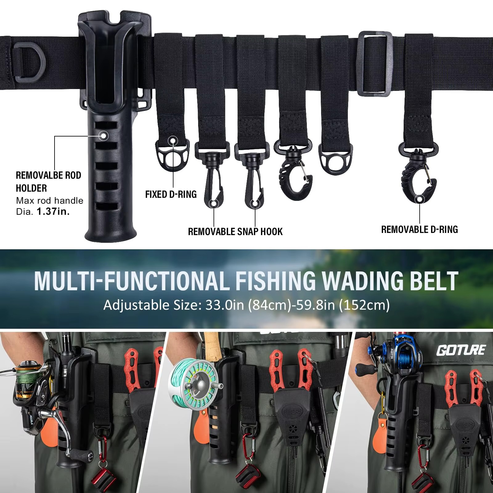 Goture - Vadeador de pecho lig - Fishing Waders reseña y precio