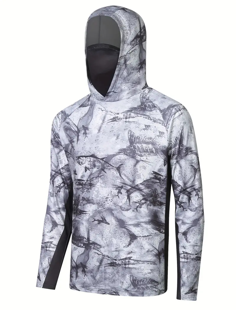 Camiseta con Capucha de Manga  - Fishing Shirt Uv Protection reseña y precio
