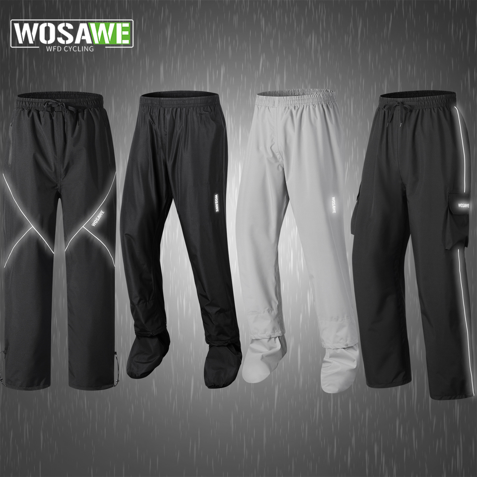 WOSAWE-pantalones de lluvia pa - Fishing Pants Waterproof reseña y precio
